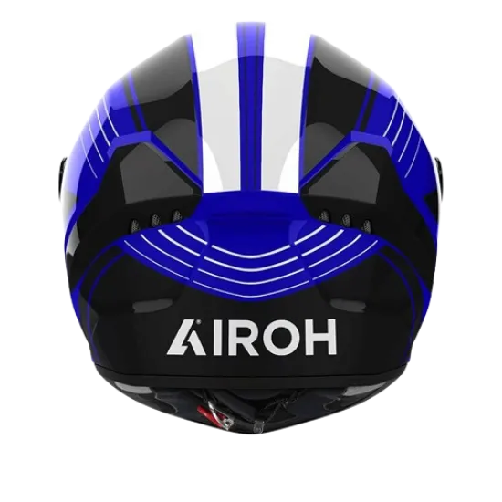 Каска AIROH CONNOR ACHIEVE BLUE GLOSS с гланцово покритие и спортен дизайн