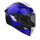 Каска AIROH CONNOR ACHIEVE BLUE GLOSS с гланцово покритие и спортен дизайн