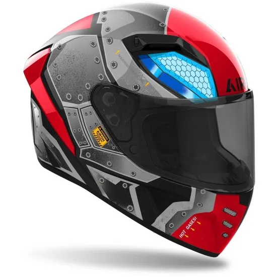 Каска AIROH CONNOR BOT GLOSS с гланцово покритие и спортен дизайн