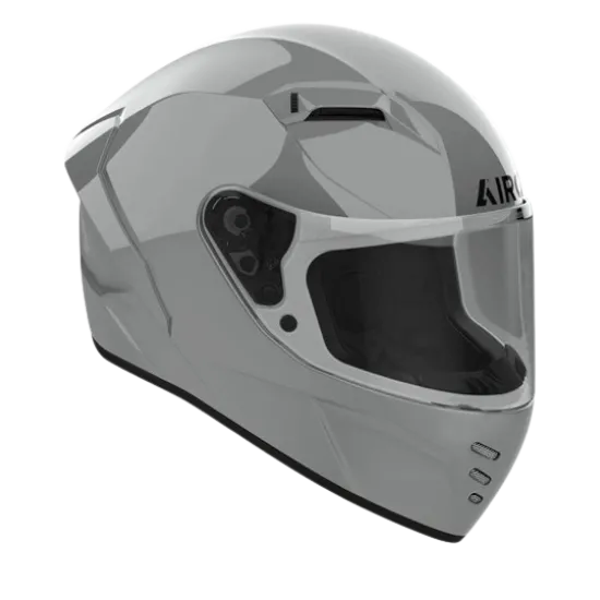 Каска AIROH CONNOR CEMENT GREY GLOSS с гланцово покритие и спортен дизайн