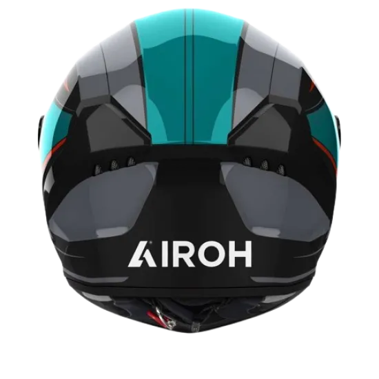 Каска AIROH CONNOR DUNK CYAN GLOSS с гланцово покритие и спортен дизайн