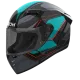 Каска AIROH CONNOR DUNK CYAN GLOSS с гланцово покритие и спортен дизайн