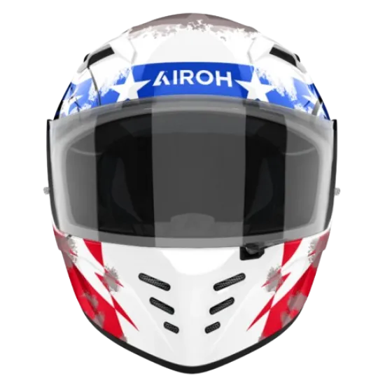 Каска AIROH CONNOR NATION GLOSS с гланцово покритие и спортен дизайн