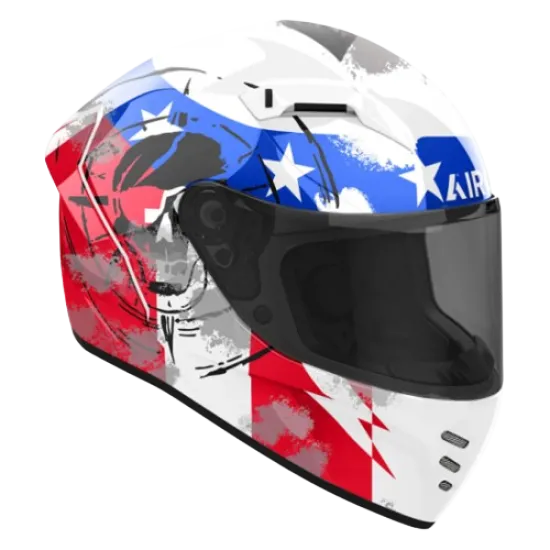 Каска AIROH CONNOR NATION GLOSS с гланцово покритие и спортен дизайн