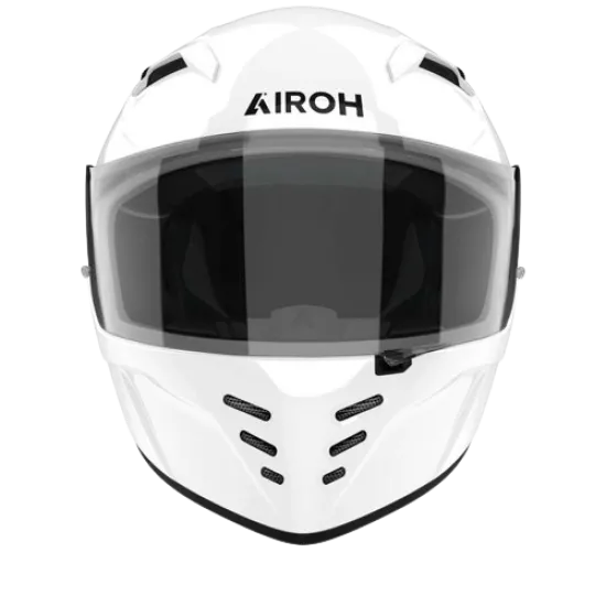 Каска AIROH CONNOR WHITE GLOSS с гланцово покритие и спортен дизайн