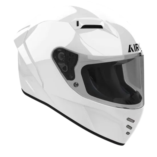 Каска AIROH CONNOR WHITE GLOSS с гланцово покритие и спортен дизайн