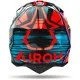 Мотокрос каска AIROH WRAAAP CYBER ORANGE/BLUE - каска с HRT черупка и агресивен дизайн