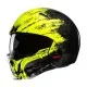 Каска HJC i20 FURIA BLACK/NEON YELLOW - street fighter стил с поликарбонатна конструкция и сваляща се маска