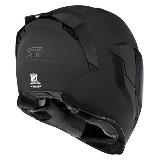 Каска ICON Airflite™ Dark с вградени слънчеви очила и двуканална охлаждаща система