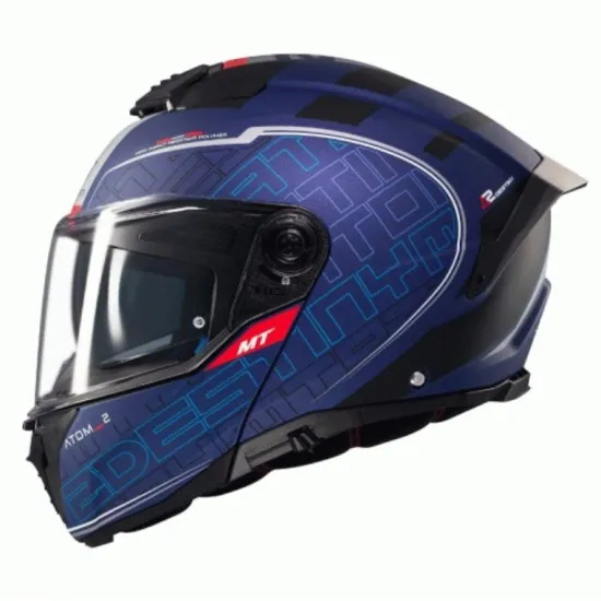 Отваряема каска MT ATOM 2 DESTINY C7 MATT – защитна, удобна и с интегрирани слънчеви очила