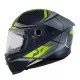 Каска MT REVENGE 2 S HATAX C3 BLUE/GREEN MATT с аеродинамичен дизайн и висока защита