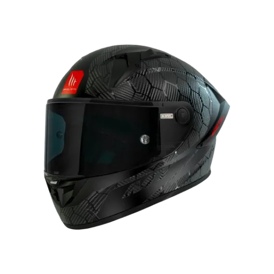 MT KRE+ CARBON SOLID GLOSS BLACK – каска от карбон с ECE и DOT сертификати