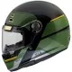 Мото каска MT Jarama 68th C1 Black/Green с външна обвивка от HIRP и ретро стил