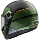 Мото каска MT Jarama 68th C1 Black/Green с външна обвивка от HIRP и ретро стил