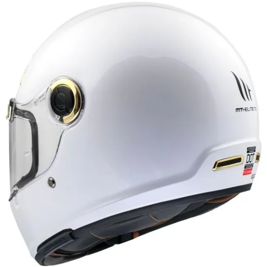 Мото каска MT Jarama A0 Gloss Pearl White с елегантен дизайн и перфектна защита