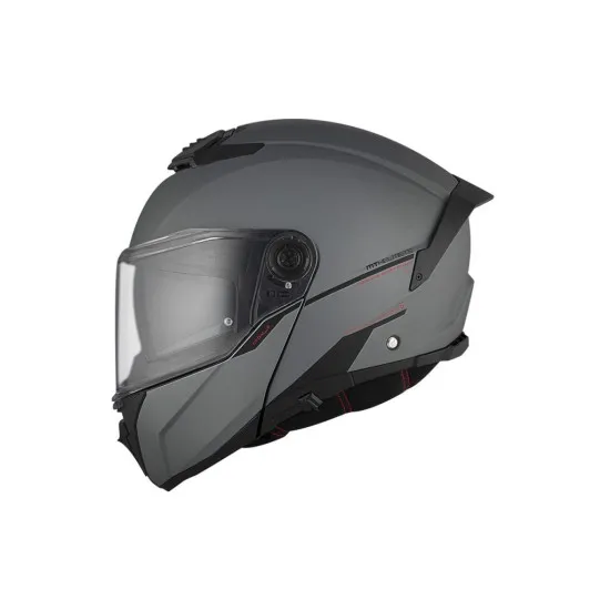 Отваряема каска MT ATOM 2 SV A2 Titanium Matt с вграден слънчев визьор и хипоалергична вътрешност