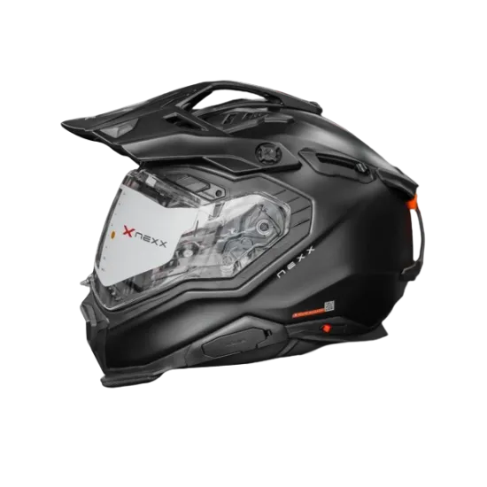 Адвенчър каска NEXX X.WED3 PLAIN BLACK MT, черна матова каска, офроуд каска