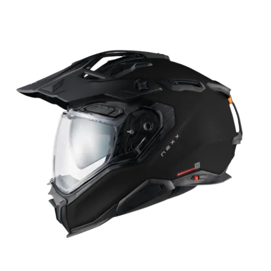 Адвенчър каска NEXX X.WED3 PLAIN BLACK MT, черна матова каска, офроуд каска