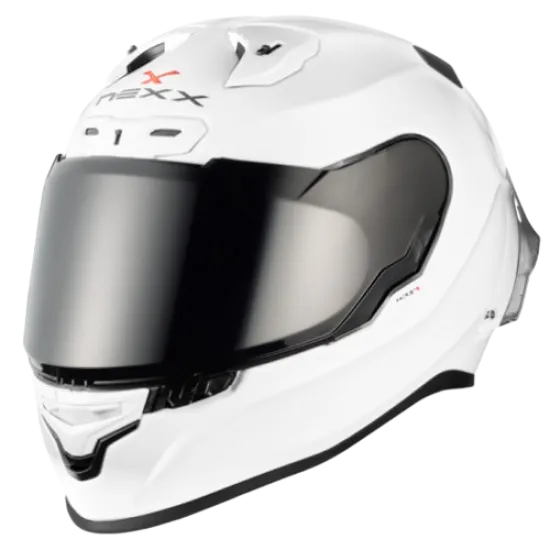 Каска NEXX X.R3R PLAIN WHITE, бяла спортна каска, аеродинамична