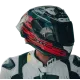 Каска NEXX X.R3R GLITCH RACER RED WHITE, аеродинамична, високотехнологична