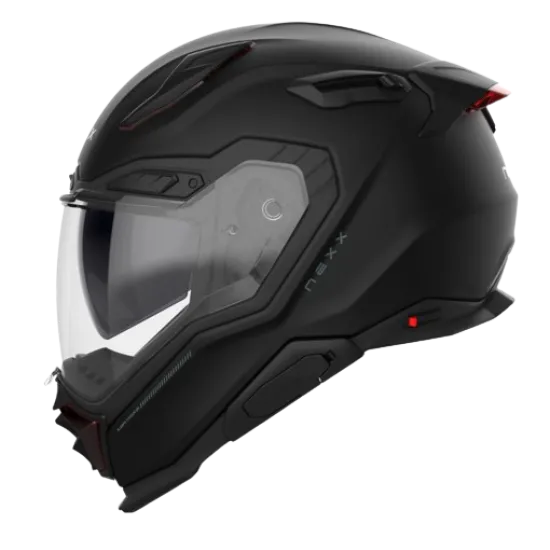 Каска NEXX X.WST3 PLAIN BLACK MATT, антивибрационна система, покритие против надраскване