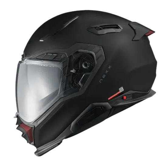 Каска NEXX X.WST3 PLAIN BLACK MATT, антивибрационна система, покритие против надраскване