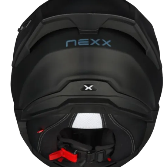 Каска NEXX Y100R FULL BLACK MATT, антибактериална подплата, слънчеви очила