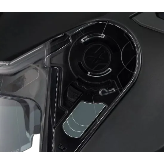 Каска NEXX Y100R FULL BLACK MATT, антибактериална подплата, слънчеви очила