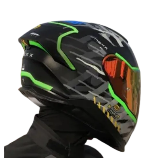 Каска NEXX Y100R URBANGRAM BLACK MATT, антибактериална подплата, слънчеви очила