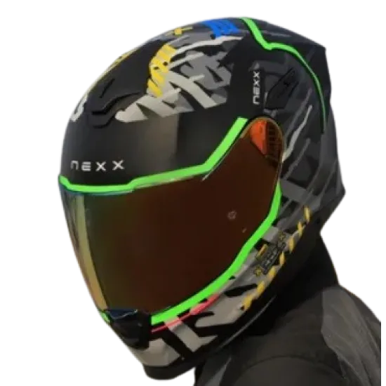 Каска NEXX Y100R URBANGRAM BLACK MATT, антибактериална подплата, слънчеви очила