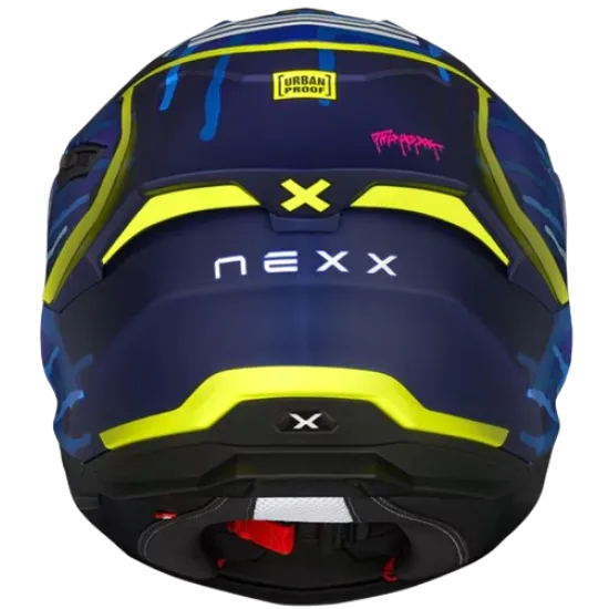 Каска NEXX Y100R URBANGRAM INDIGO BLUE MATT, антибактериална подплата, слънчеви очила