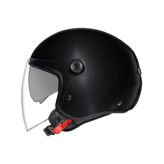 Каска за скутер NEXX Y.10 PLAIN BLACK, Polyfusion shell, вградени слънчеви очила