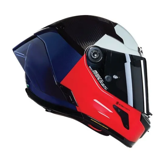 Каска Nolan X-804 RS Ultra Carbon Blocco 348 – карбонова състезателна каска с аеродинамичен дизайн