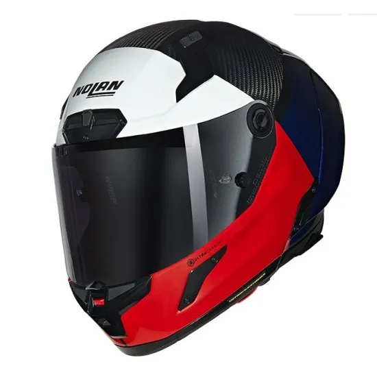 Каска Nolan X-804 RS Ultra Carbon Blocco 348 – карбонова състезателна каска с аеродинамичен дизайн