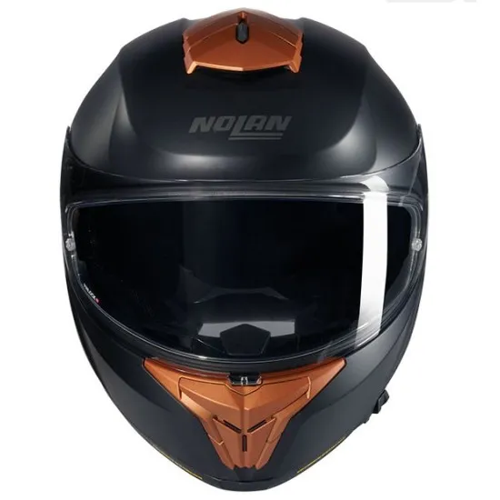 Каска Nolan N80-8 Classico Nobile N-Com 311 Black Ocher – стилна и безопасна мото каска с N-Com комуникация