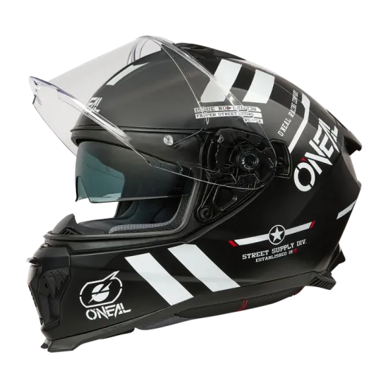 Каска O'NEAL CHALLENGER WARHAWK BLACK/WHITE/RED V.25