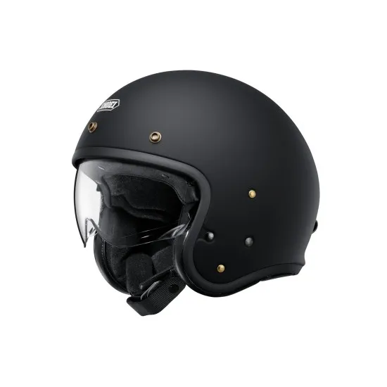 Каска Shoei J.O2 Black Matt open face с вътрешен визьор