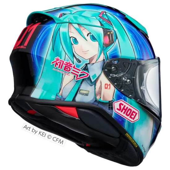 Каска Shoei NXR 2 Hatsune Miku TC-4 гланц