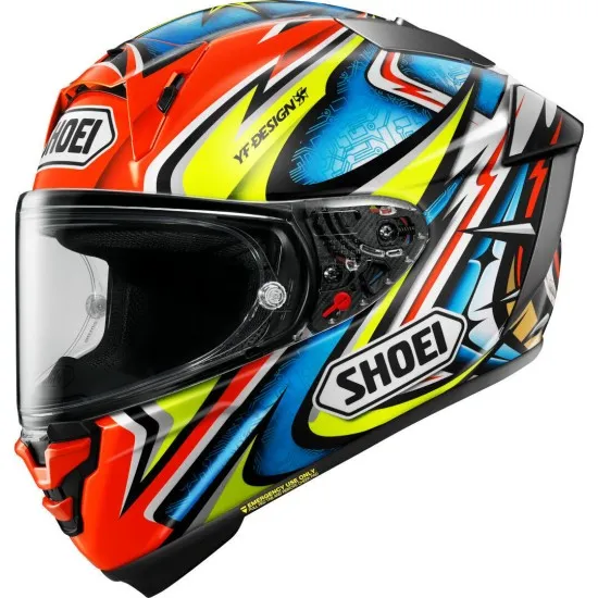 Състезателна каска Shoei X-SPR Pro Daijiro TC-1 – MotoGP дизайн, FIM сертификация и оптимизирана аеродинамика