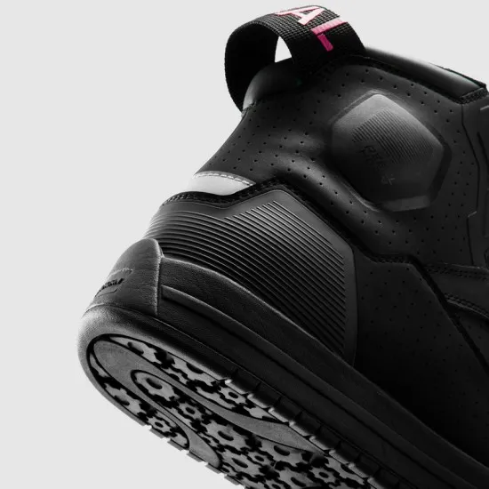 REBELHORN VANDAL II LADY BLACK/PINK – дамски кожени мото обувки с вентилация и защита