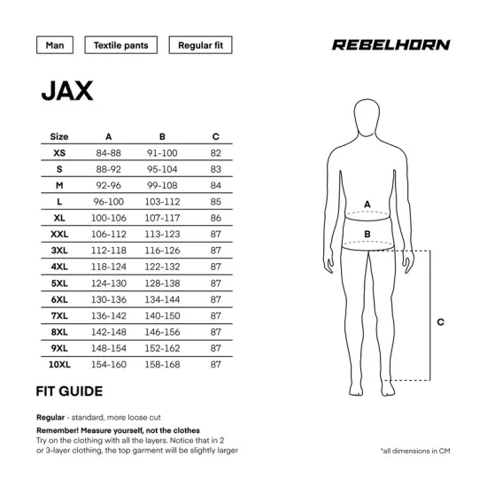 Текстилен мото панталон REBELHORN JAX-TP – мотоциклетен панталон с висока защита