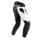 Кожен мото панталон SPIDI RR PRO WARRIOR BLACK/FLUO с военни протектори и микрометрично управление