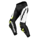 Кожен мото панталон SPIDI RR PRO WARRIOR BLACK/FLUO с военни протектори и микрометрично управление