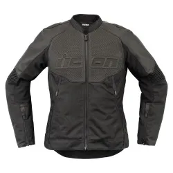Дамско мото яке ICON Women's Overlord3 CELeather BLACK