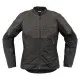 Дамско мото яке ICON Women's Overlord3 CE Leather BLACK – Черно кожено яке