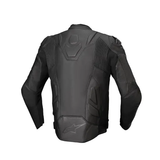 ALPINESTARS DUSK BLACK кожено мото яке в черно с термоподплата