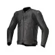ALPINESTARS DUSK BLACK кожено мото яке в черно с термоподплата