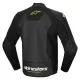 Кожено мото яке ALPINESTARS Faster v3 Airflow BLK/WHT/YW с протектори DFS GP Lite и Nucleon Flex Plus
