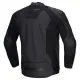 Кожено мото яке ALPINESTARS Faster V3 BLACK с протектори DFS GP Lite и Nucleon Flex Plus