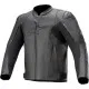 Кожено мото яке ALPINESTARS FASTER V2 BLACK/BLACK с Nucleon протектори и перфорации